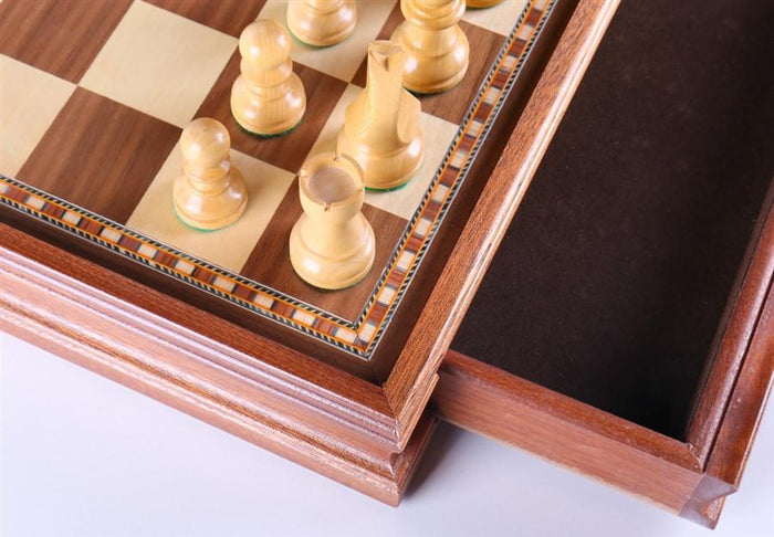 15" Staunton Chess & Checker Set - Chess Set - Chess-House