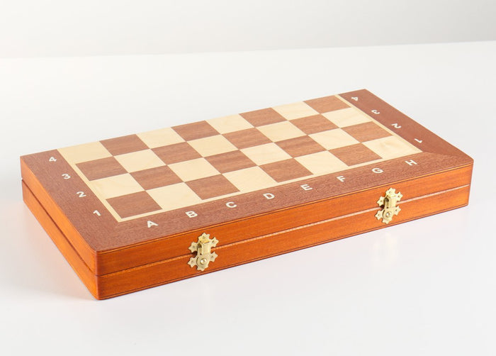 16" Folding Tournament Wood Chess Set No.4 - Chess Set - Chess-House