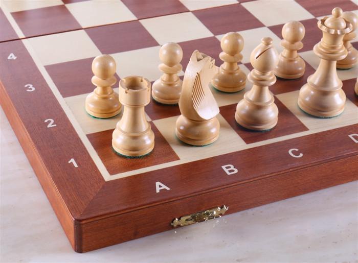 18.5" Folding Tournament Chess Set Sheesham - German Design - Chess Set - Chess-House