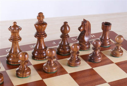 18.5" Folding Tournament Chess Set Sheesham - German Design - Chess Set - Chess-House