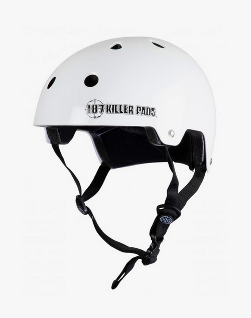 187 Killer Pads Certified Helmet - Gloss White