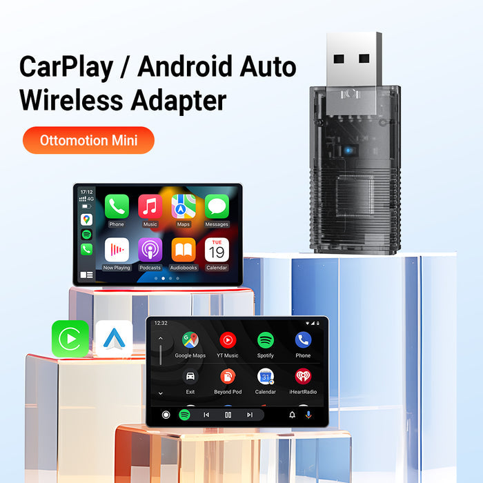 2-in-1 Mini Wireless CarPlay/Android Auto Adapter
