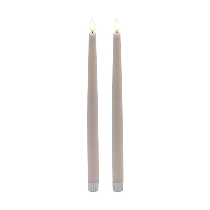 2 SET TALL PINK FLAMELESS TAPER CANDLE