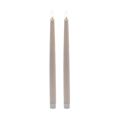 2 SET TALL PINK FLAMELESS TAPER CANDLE