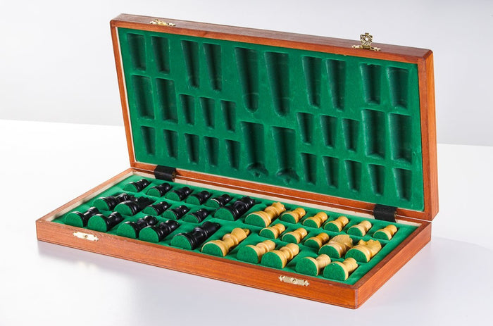 20" Tournament No 6 Chess Set with Ebonized 3 3/4" pieces - Set - Chess-House