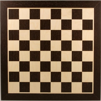 21 1/4" Wooden Chess Board - Wenge & Sycamore - Board - Chess-House