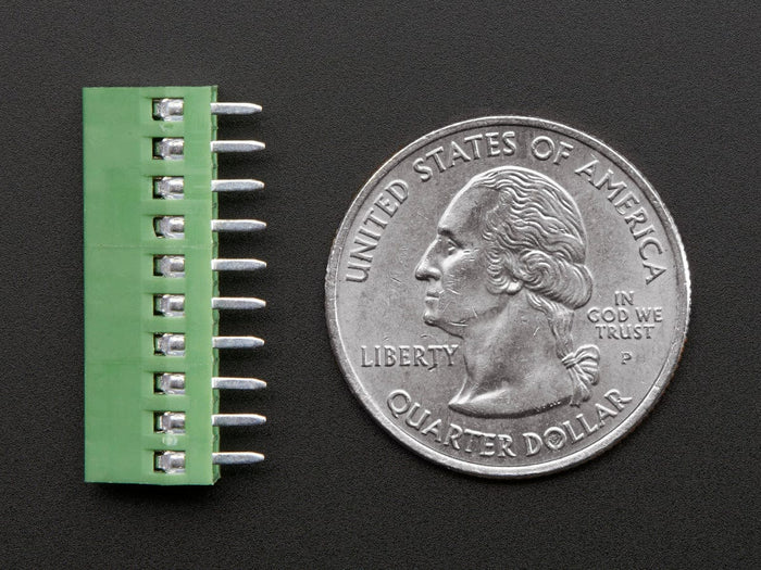 2.54mm/0.1" Pitch Terminal Block - 10-pin by The Pi Hut - The Pi Hut
