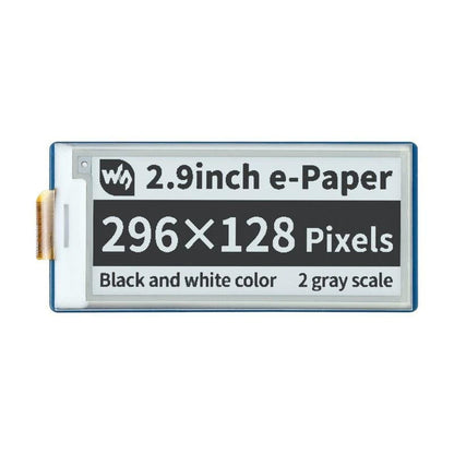 2.9" Black/White E-Ink E-Paper Display Module for Raspberry Pi Pico (296×128) by Waveshare - The Pi Hut