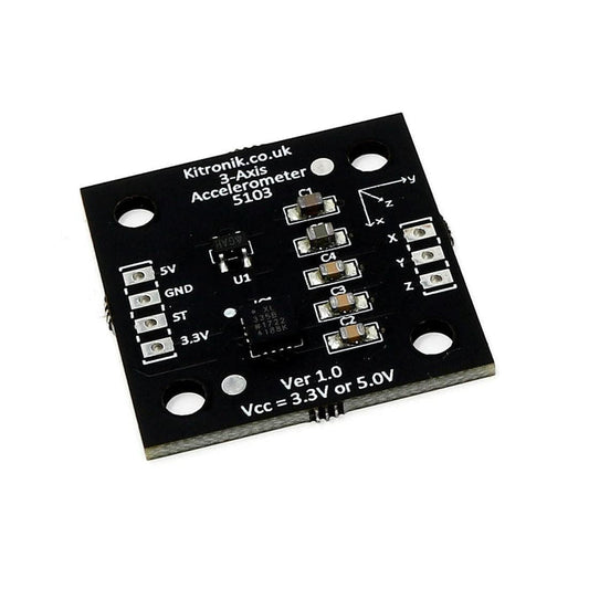 3 Axis Accelerometer Breakout Board (ADXL335) [Discontinued] by Kitronik - The Pi Hut