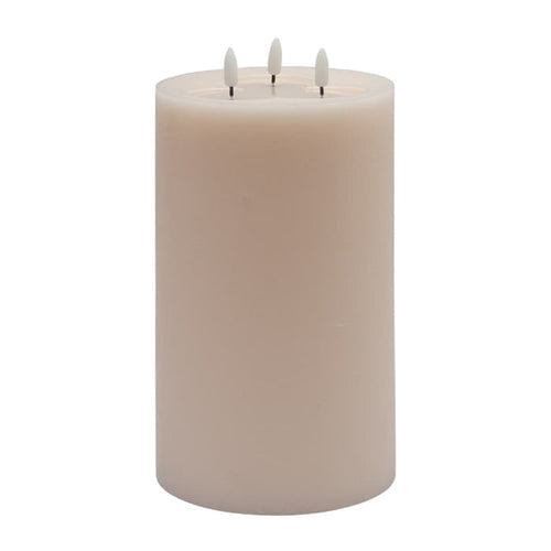 3 WICK LARGE PINK FLAMELESS CANDLE