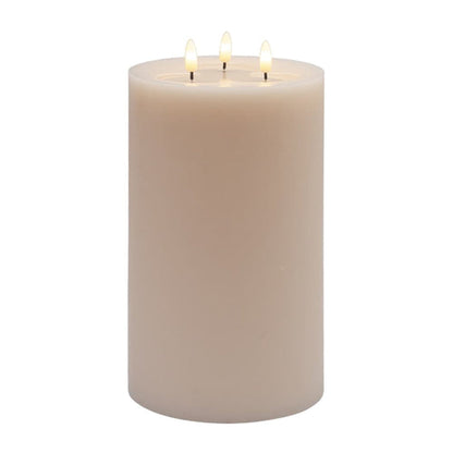 3 WICK LARGE PINK FLAMELESS CANDLE