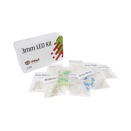 300-Piece Ultimate 3mm LED Kit by The Pi Hut - The Pi Hut
