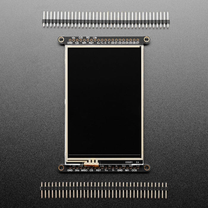 3.5" TFT 320 x 480 + Touchscreen Breakout Board with MicroSD Socket (HXD8357D) by Adafruit - The Pi Hut