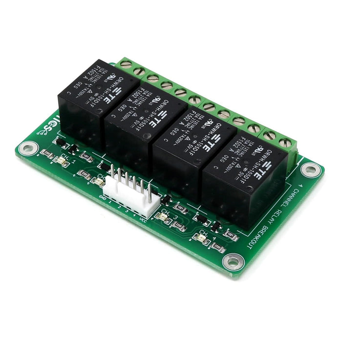 4 Channel Relay Breakout – 5V by BCRobotics - The Pi Hut