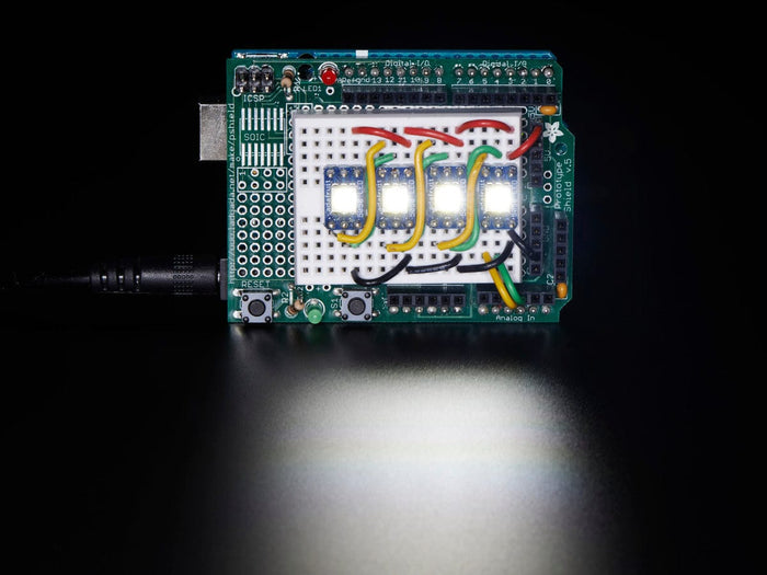 5050 Cool White LED w/ Integrated Driver Chip - 10 Pack (~6000K) by The Pi Hut - The Pi Hut