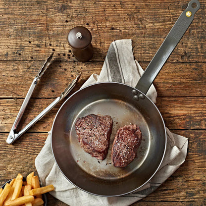 8" Fry Pan Mineral B Carbon Steel lifestyle pic