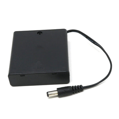 8 x AA battery holder with 5.5mm/2.1mm Plug and On/Off Switch by The Pi Hut - The Pi Hut