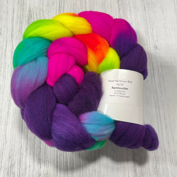 Desert Panda Rambouillet Fiber Braids