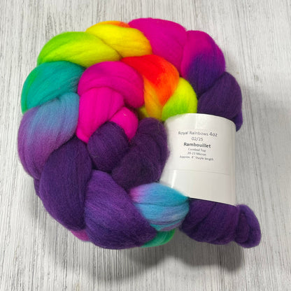 Desert Panda Rambouillet Fiber Braids