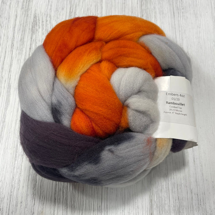 Desert Panda Rambouillet Fiber Braids