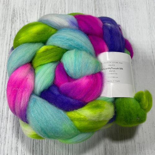 Desert Panda Polwarth Silk Fiber Braids