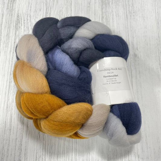 Desert Panda Rambouillet Fiber Braids