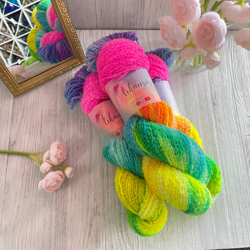 Rainbow Snow Cone: DK Boucle