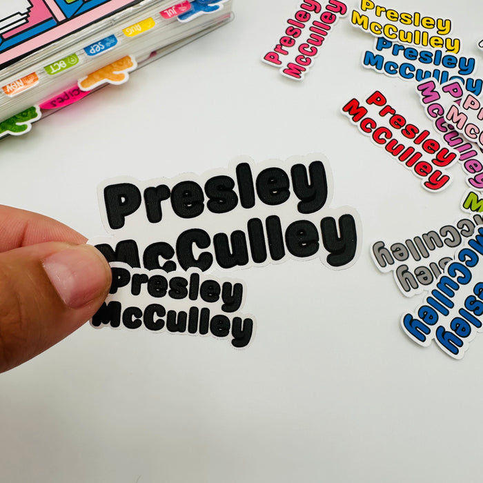 Custom Name Label Stickers