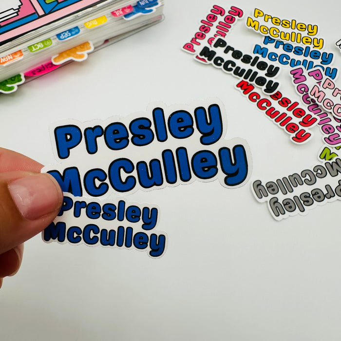 Custom Name Label Stickers