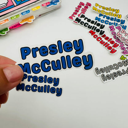 Custom Name Label Stickers