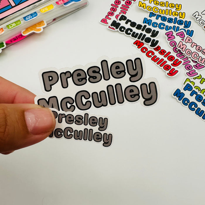 Custom Name Label Stickers