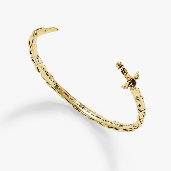 A Court of Thorns and Roses Illyrian Sword & Shadows Cuff - Gold