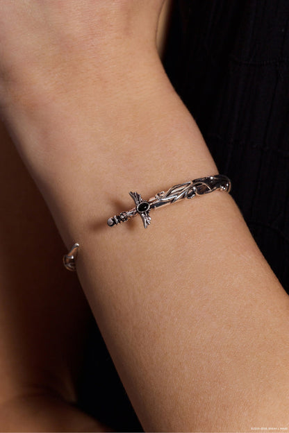 A Court of Thorns and Roses Illyrian Sword & Shadows Cuff - Gold