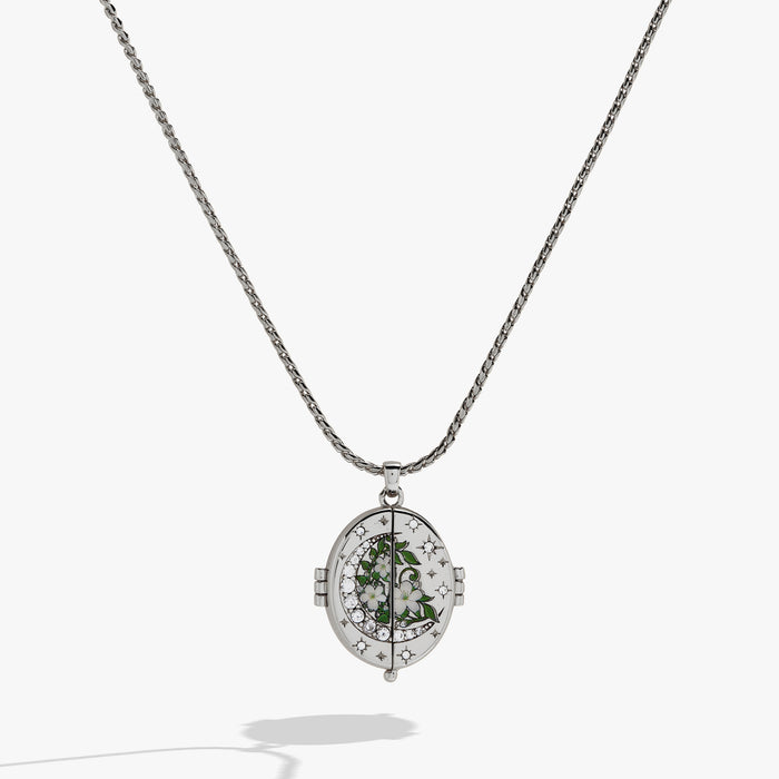 A Court of Thorns and Roses "There You Are" Locket Necklace - Silver