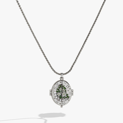 A Court of Thorns and Roses "There You Are" Locket Necklace - Silver