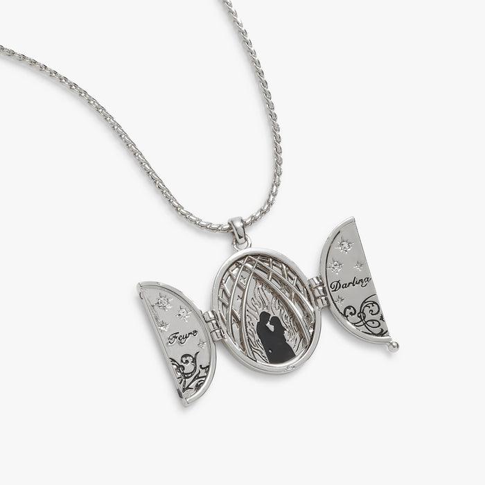 A Court of Thorns and Roses "There You Are" Locket Necklace - Silver