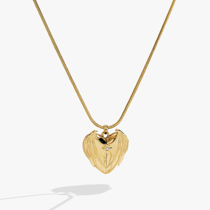 A Court of Thorns and Roses Velaris Heart Locket Necklace - Gold