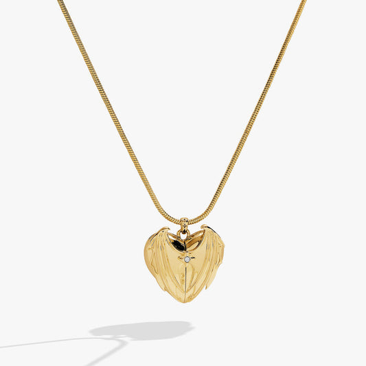 A Court of Thorns and Roses Velaris Heart Locket Necklace - Gold