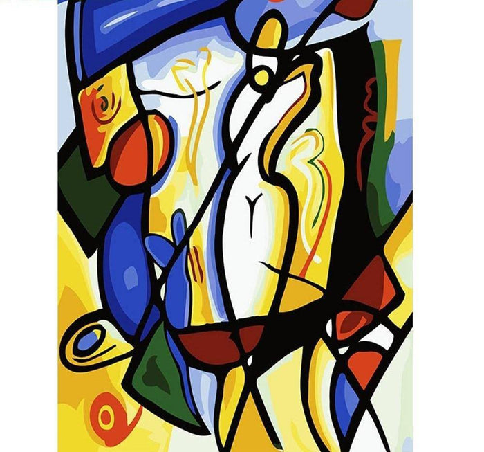 Abstract Golf Painting Paint By Numbers Kit