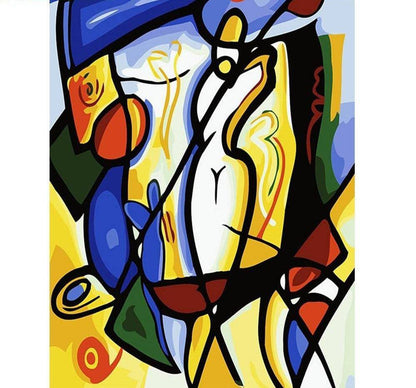 Abstract Golf Painting Paint By Numbers Kit