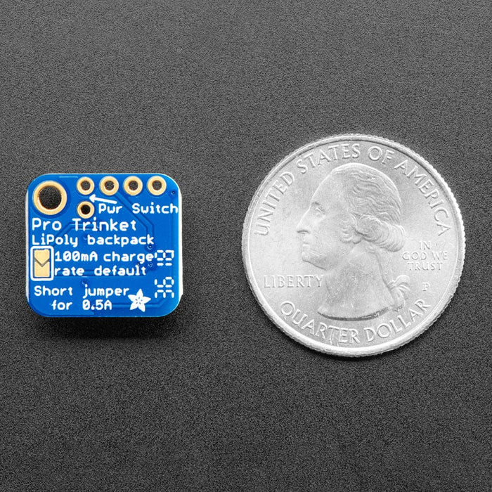 Adafruit LiIon/LiPoly Backpack Add-On for Pro Trinket/ItsyBitsy by Adafruit - The Pi Hut