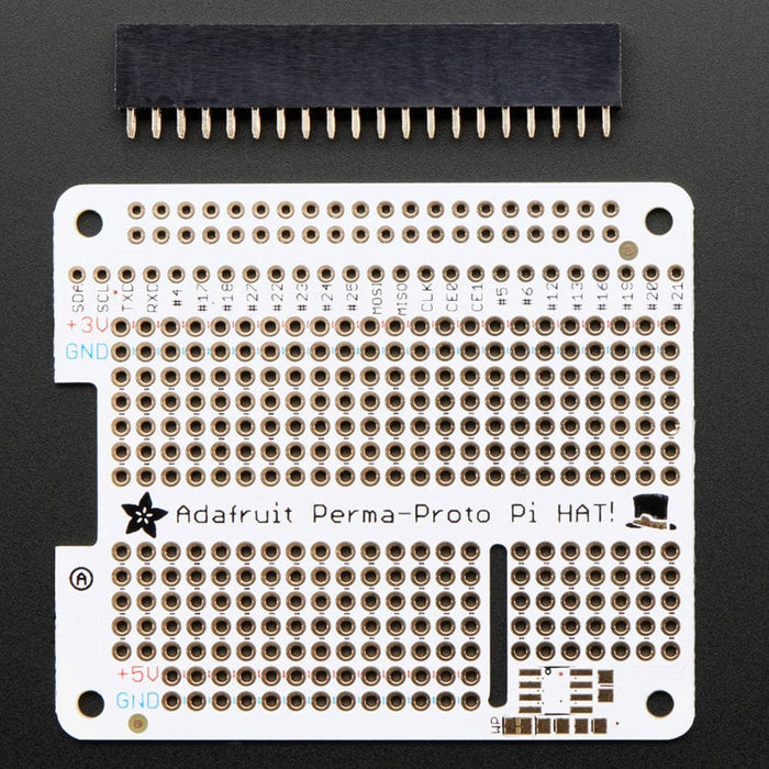 Adafruit Perma-Proto HAT for Pi Mini Kit - No EEPROM by Adafruit - The Pi Hut