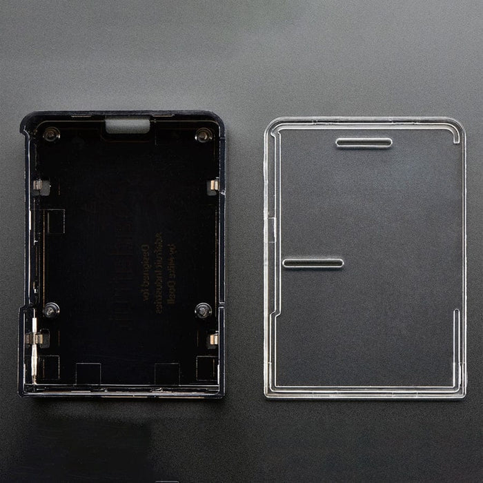Adafruit Raspberry Pi B+ / Pi 2 / Pi 3 Case - Smoke Base - with Clear Top by Adafruit - The Pi Hut