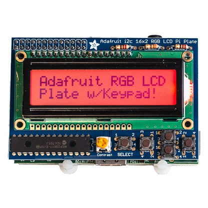 Adafruit RGB Positive 16 x 2 LCD+Keypad Kit for Raspberry Pi by Adafruit - The Pi Hut