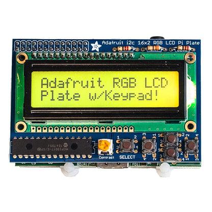 Adafruit RGB Positive 16 x 2 LCD+Keypad Kit for Raspberry Pi by Adafruit - The Pi Hut