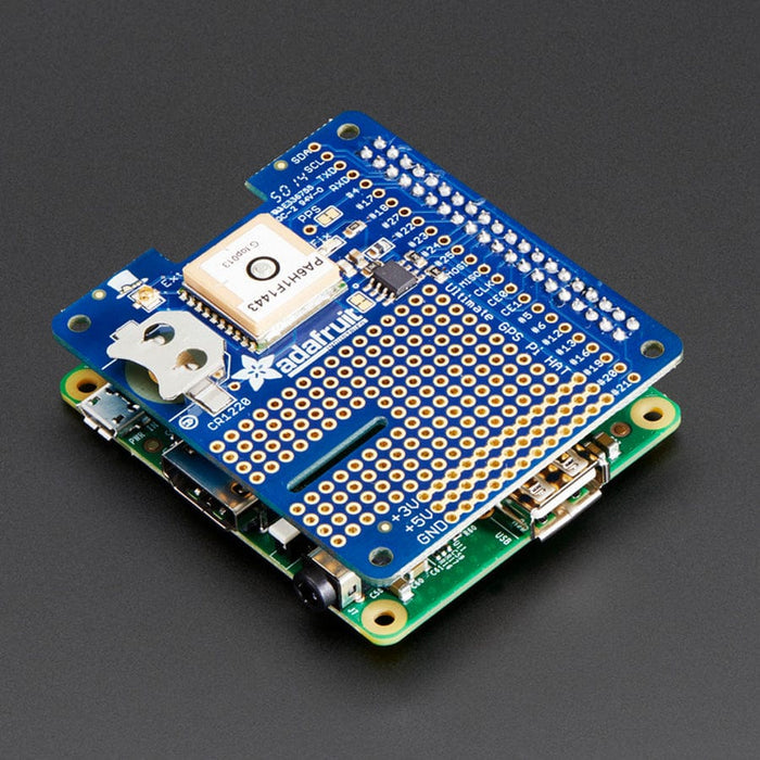 Adafruit Ultimate GPS HAT for Raspberry Pi (Mini Kit) by Adafruit - The Pi Hut