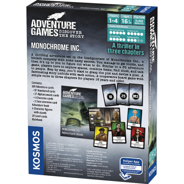 Adventure Games: Monochrome Inc. Games Thames & Kosmos