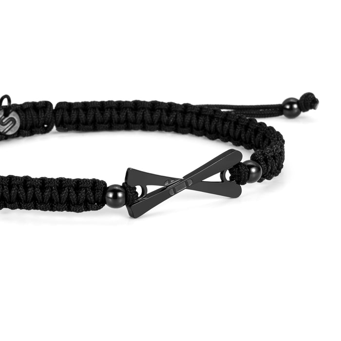 All Black Ski Braided Bracelet
