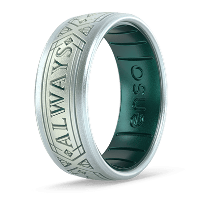 Harry Potter Silicone Ring - Always - Unicorn/Emerald