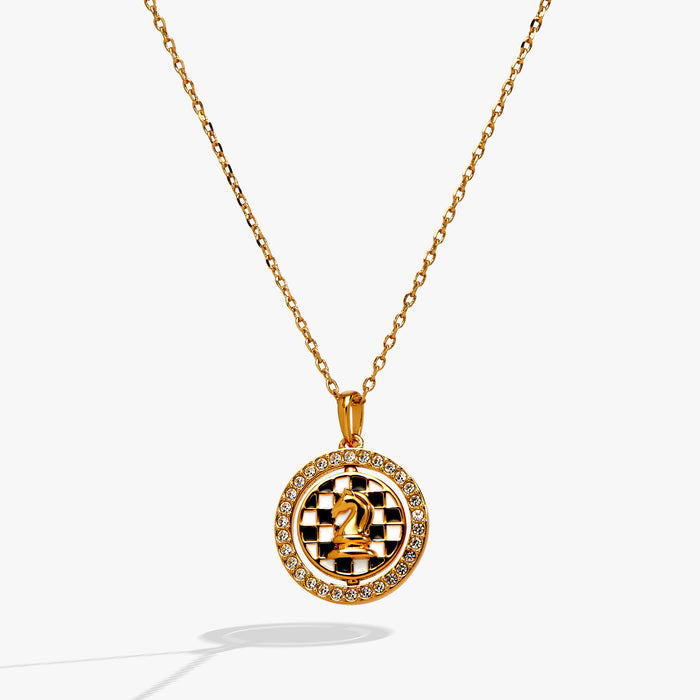 'Always Think One Move Ahead' Chess Spinner Pendant